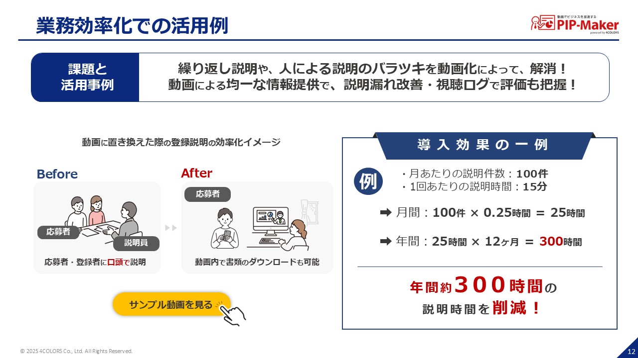説明案内効率化